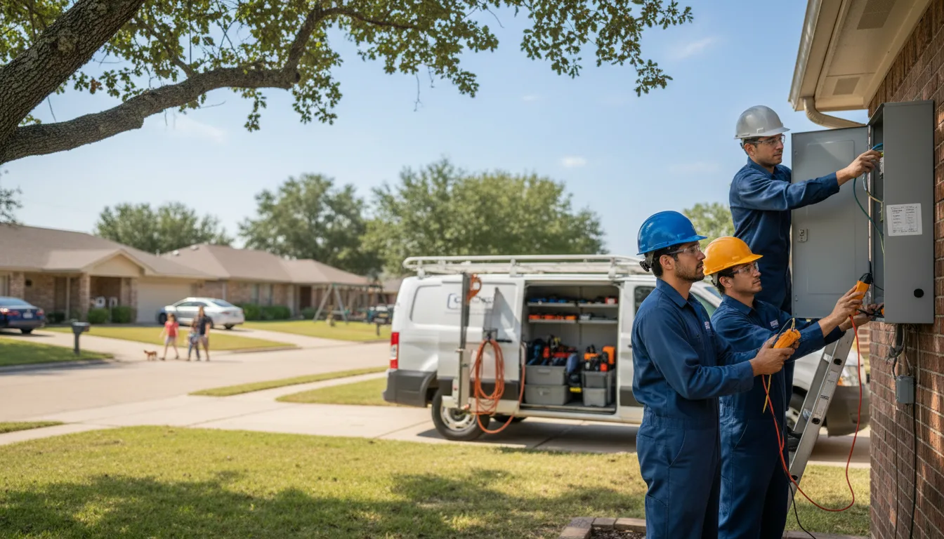 Certified electrician providing emergency electrical services in Hazelhurst, WI